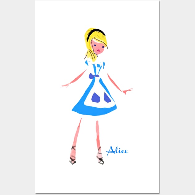 Alice In Wonderland Wall Art by pamh23